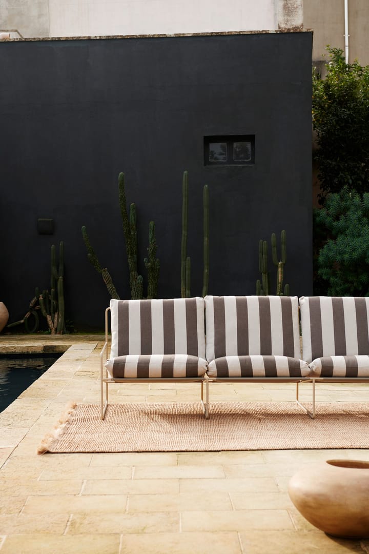 Desert 3-Sitzer Sofa - Cash stripe-chocolate - ferm LIVING