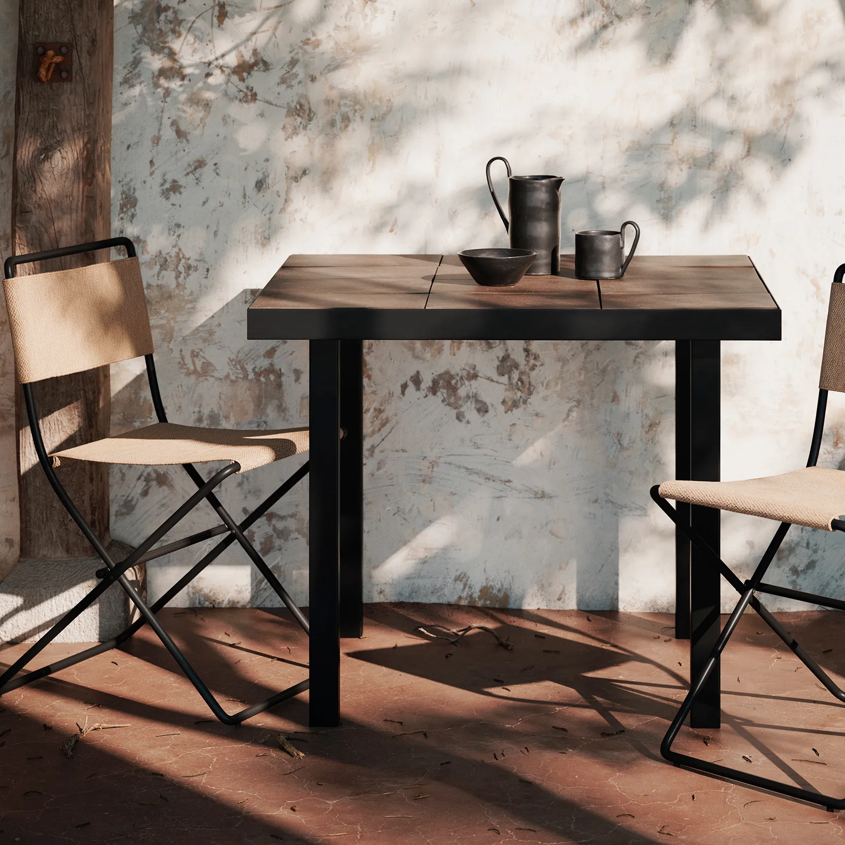 Desert Esszimmerstuhl, Black-sand Ferm Living