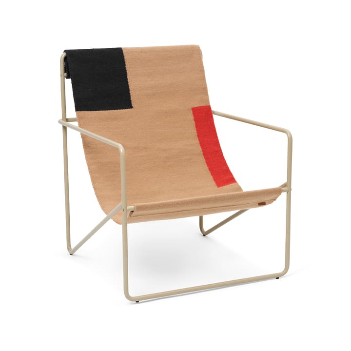 Desert Loungesessel - Block, Cashemere Gestell - Ferm LIVING