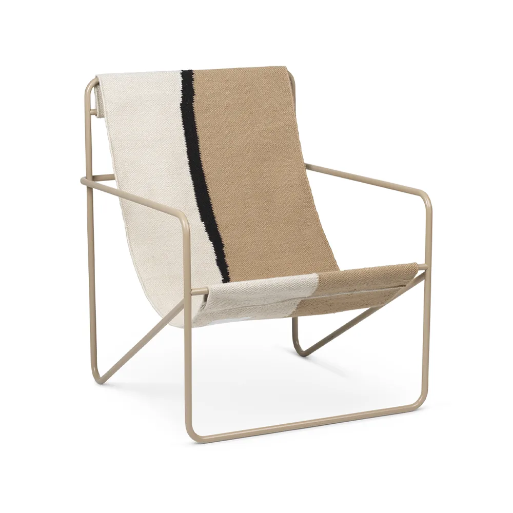 Ferm Living Desert Loungesessel Soil, Cashemere Gestell