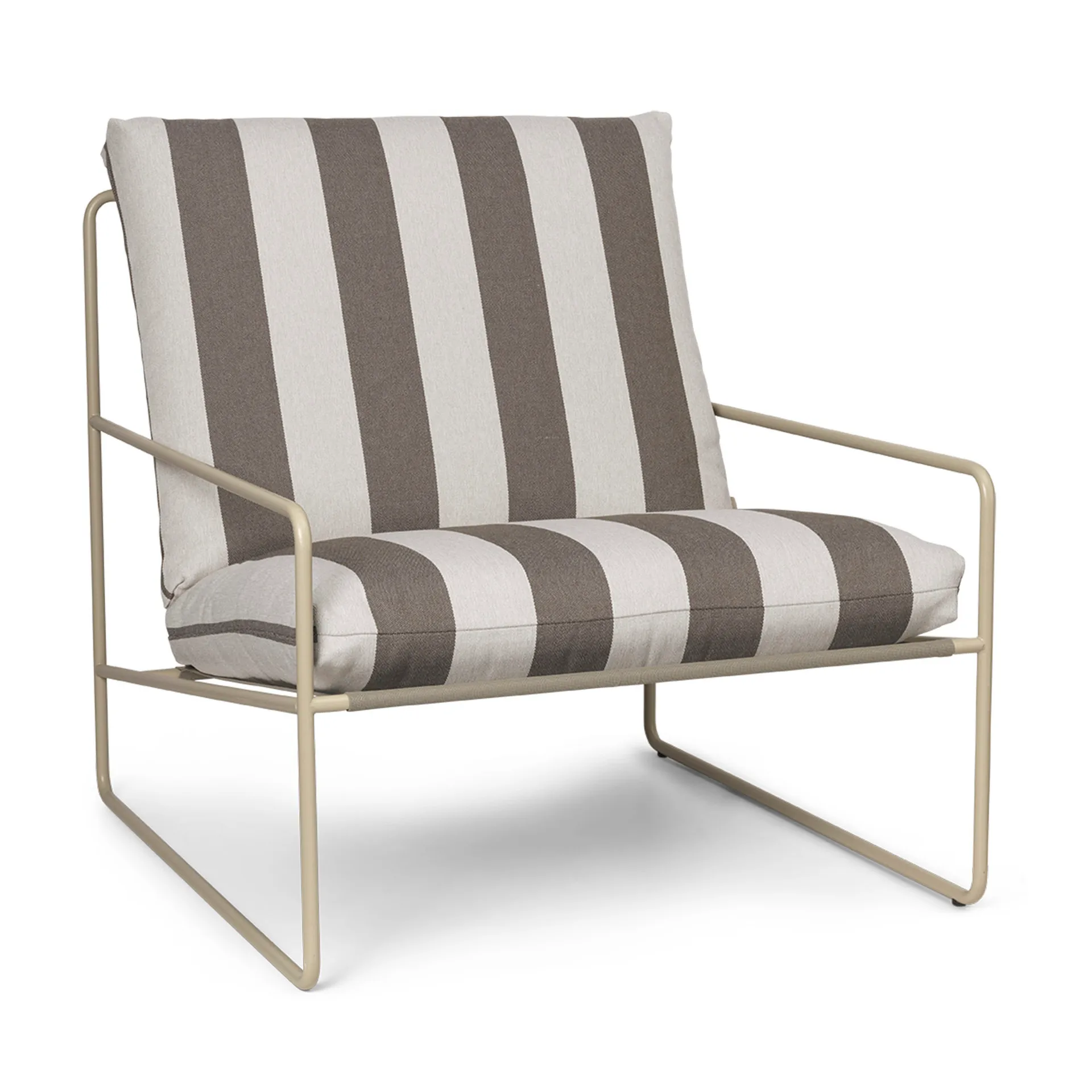 Desert Sessel, Cash stripe-chocolate Ferm Living