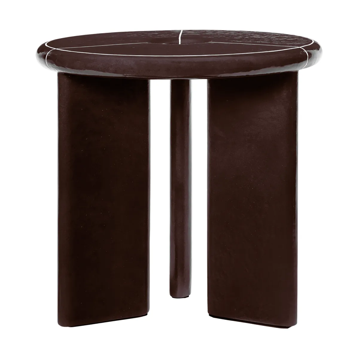 Deya Beistelltisch Ø47x45 cm, Chestnut brown Ferm Living