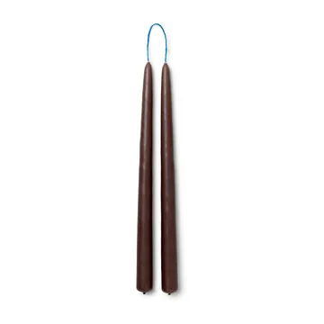 Dipped candles handgefertigte Kerze 30cm 2er Pack - Brown - Ferm Living