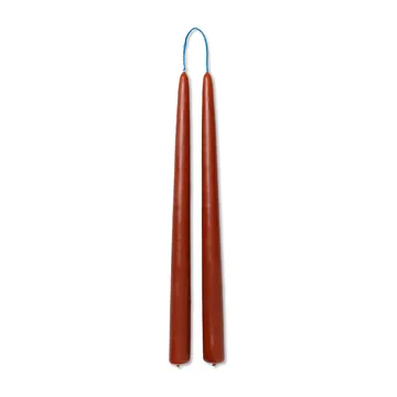 Dipped candles handgefertigte Kerze 30cm 2er Pack - Rust - Ferm Living