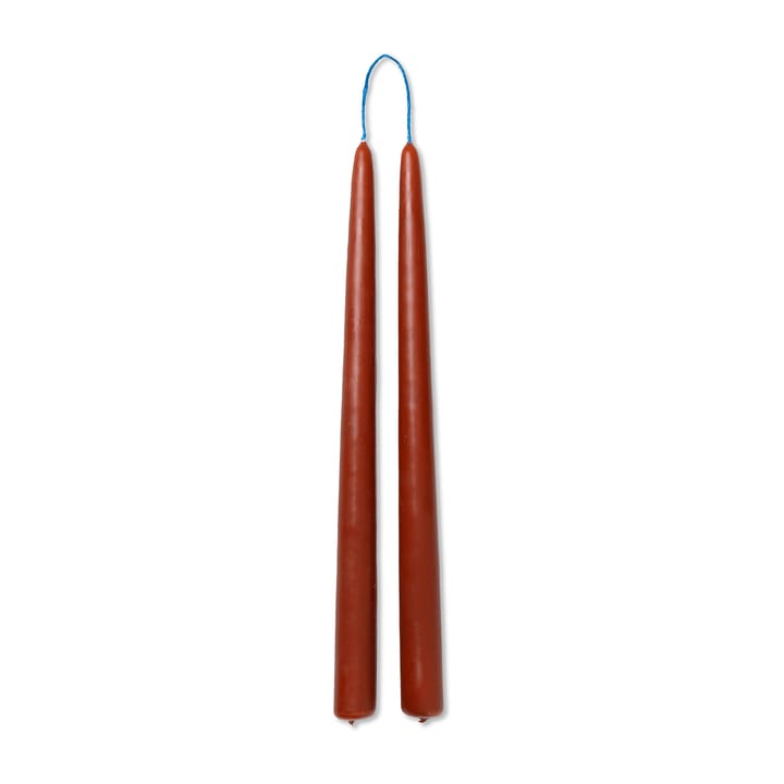 Dipped candles handgefertigte Kerze 30cm 2er Pack  - Rust - ferm LIVING