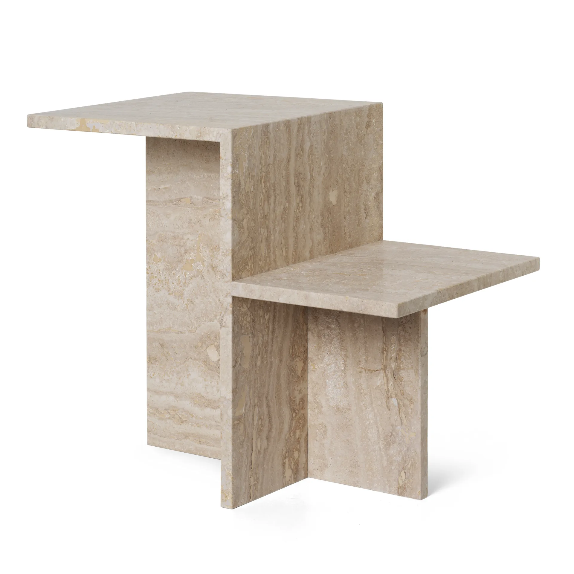 Distinct Beistelltisch 59,5x35x50 cm, Travertine Ferm Living