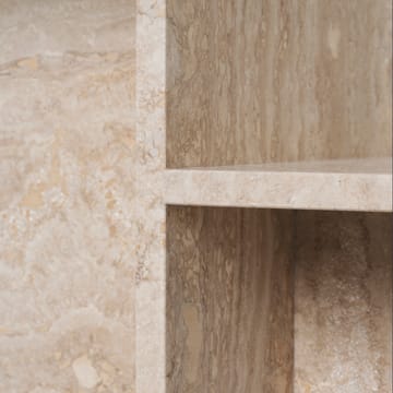 Distinct Beistelltisch 59,5x35x50 cm - Travertine - Ferm Living