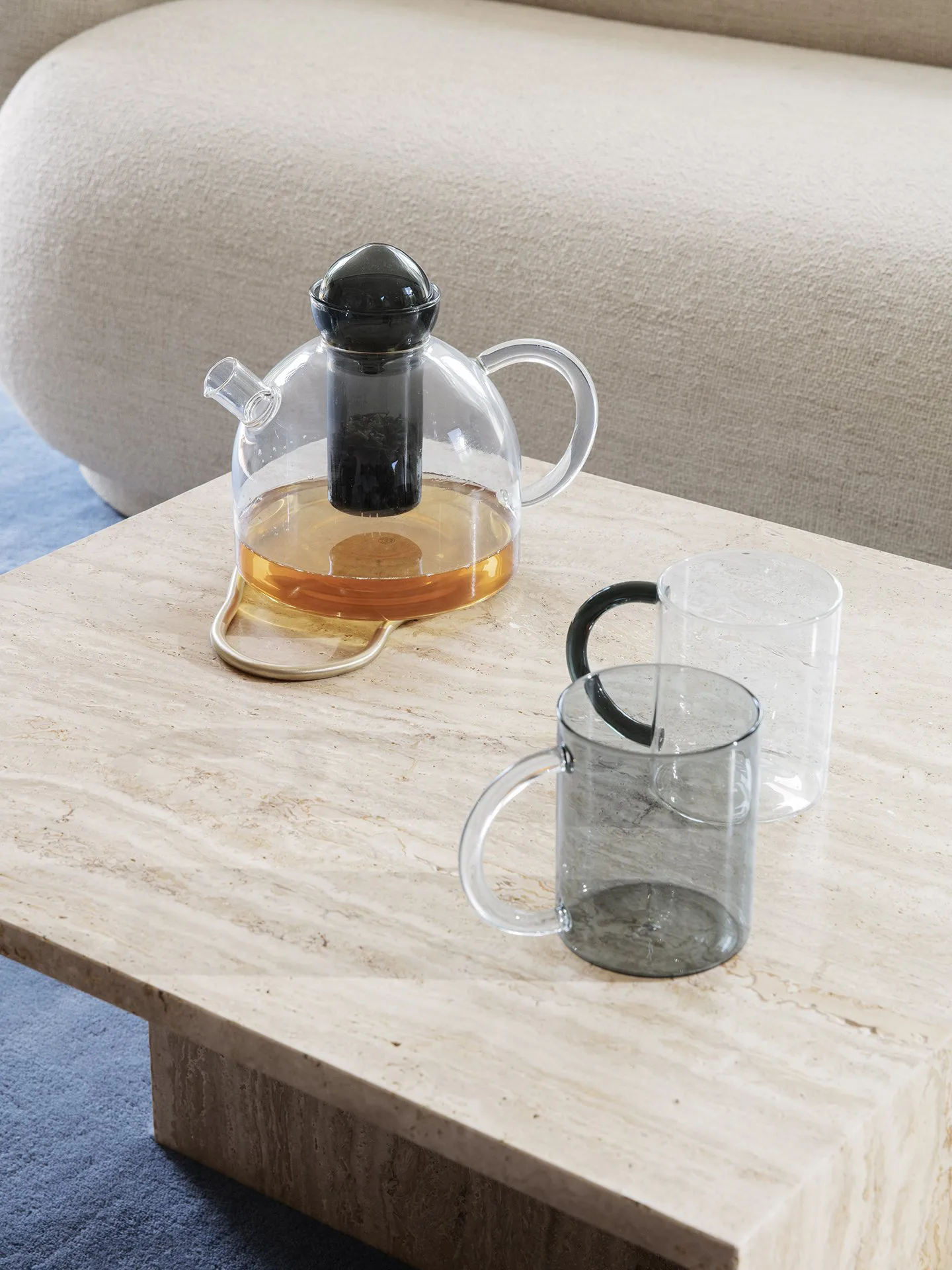 Distinct Couchtisch, Travertin Ferm Living