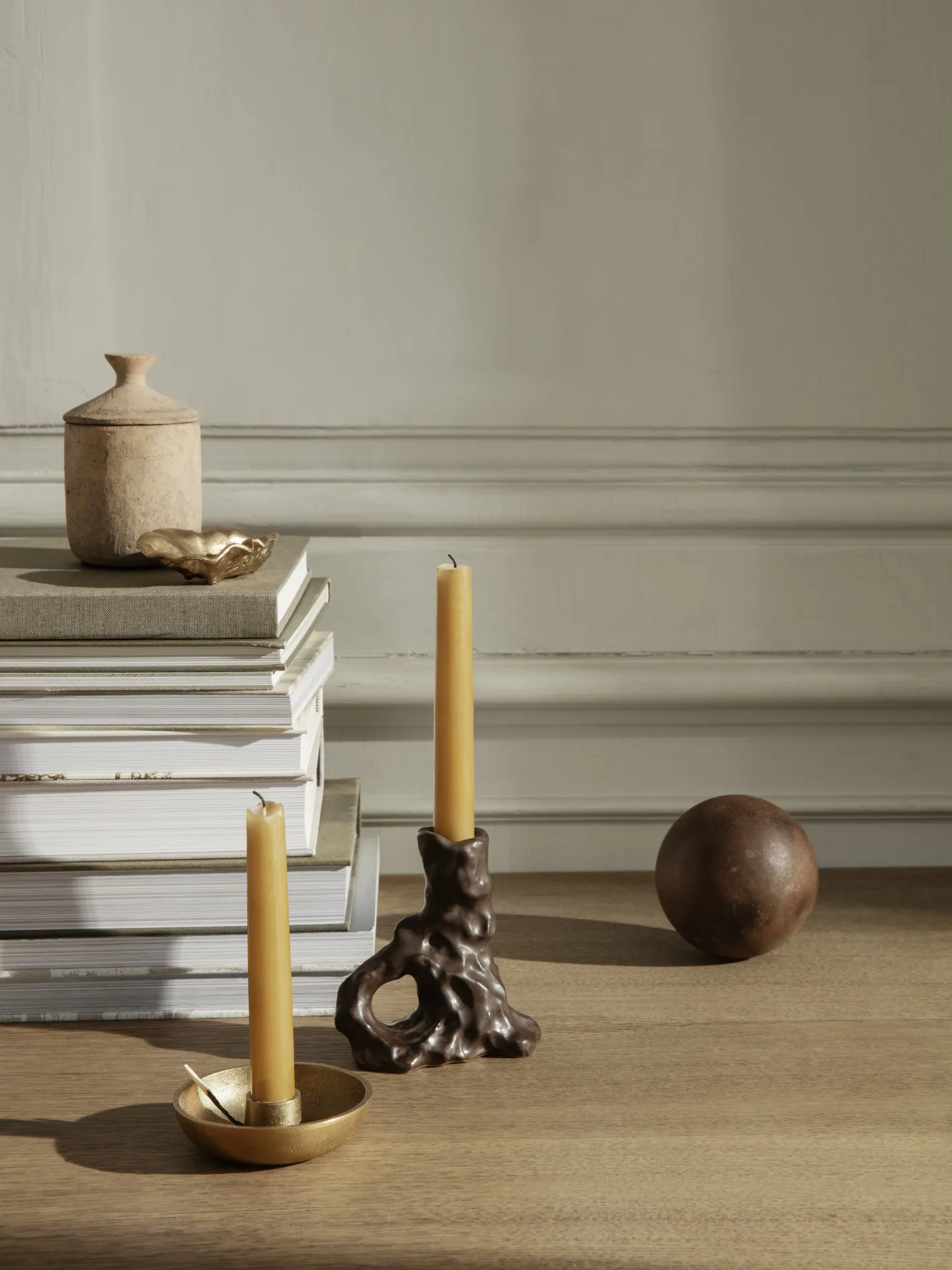 Dito Kerzenhalter, Dark Brown Ferm Living