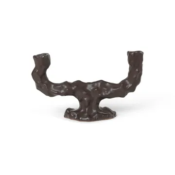Dito Kerzenhalter doppelt - Dark Brown - Ferm Living