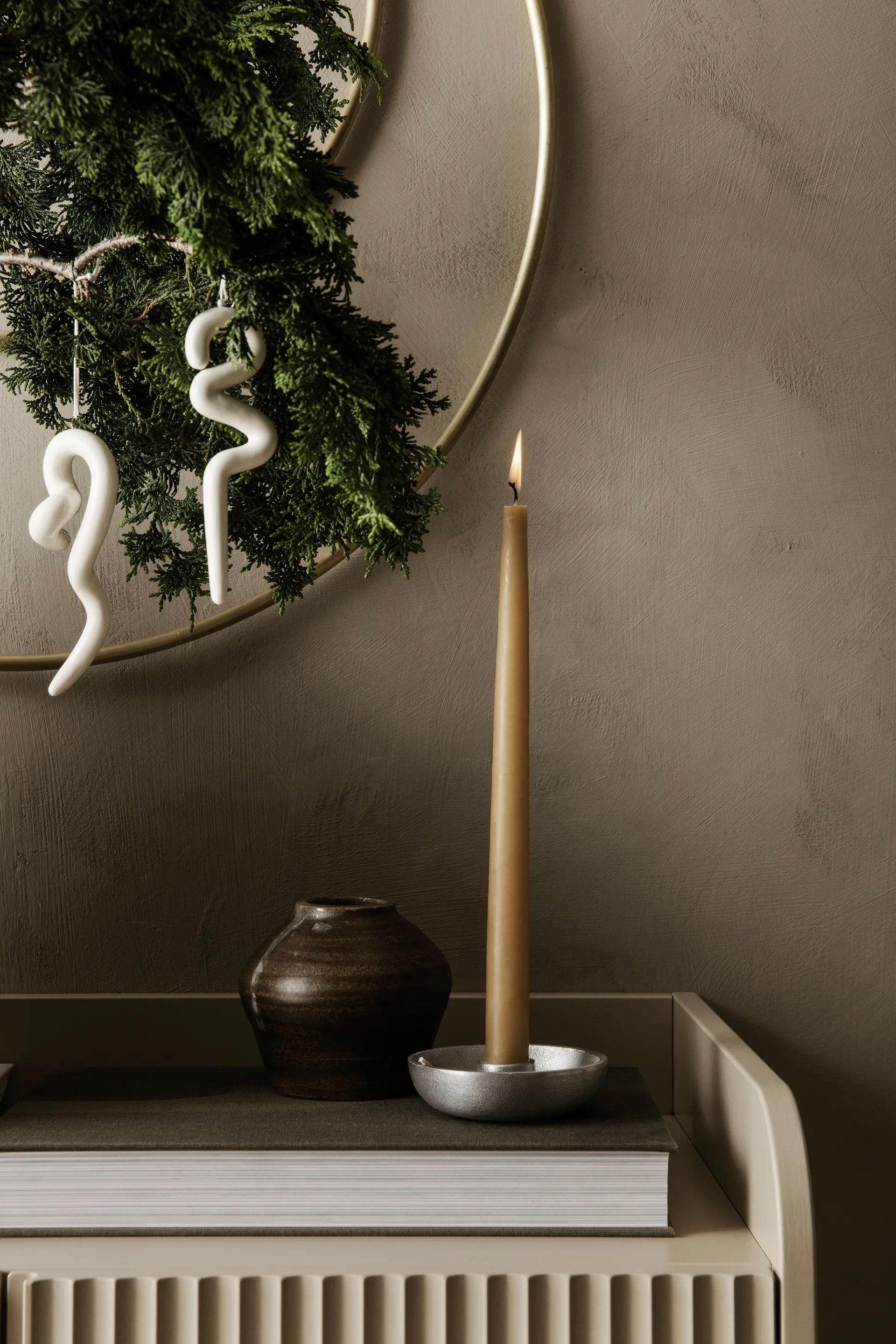 Doodle Weihnachtsanhänger 14,5cm 2er Pack, Off-white Ferm Living