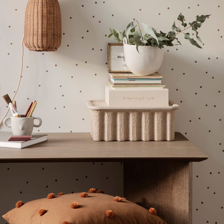 Dot Kissen 50 x 50cm, Sugar kelp-mustard Ferm Living