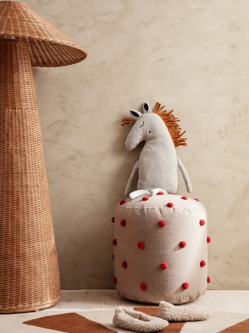 Dot Pouf Sitzkissen Ø39cm - Camel-red - Ferm Living
