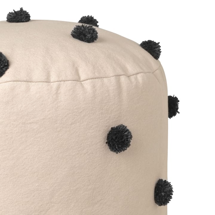 Dot Pouf Sitzkissen Ø39cm - Sand-black - ferm LIVING