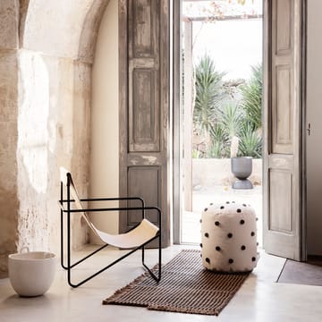 Dot Pouf Sitzkissen Ø39cm - Sand-black - Ferm Living