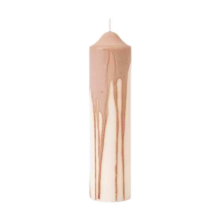 Dryp Blockkerze, Beige, 20 cm Ferm Living