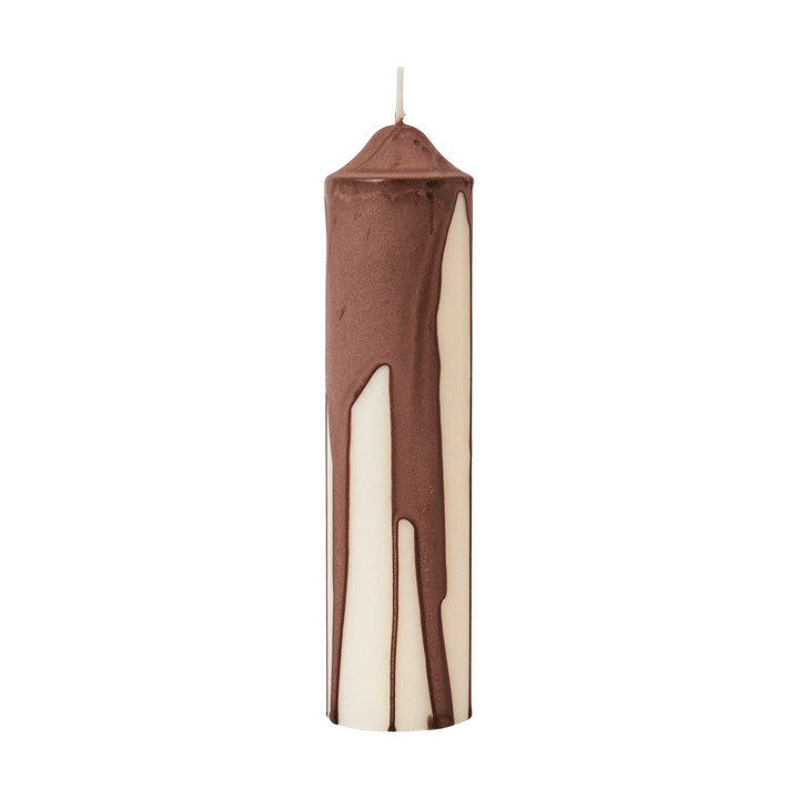 Dryp Blockkerze - Dark Chocolate, 20 cm - Ferm Living