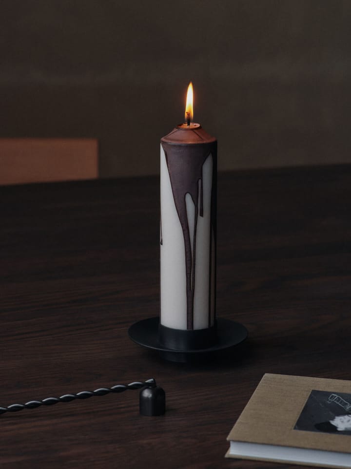 Dryp Blockkerze, Dark Chocolate, 20 cm Ferm Living
