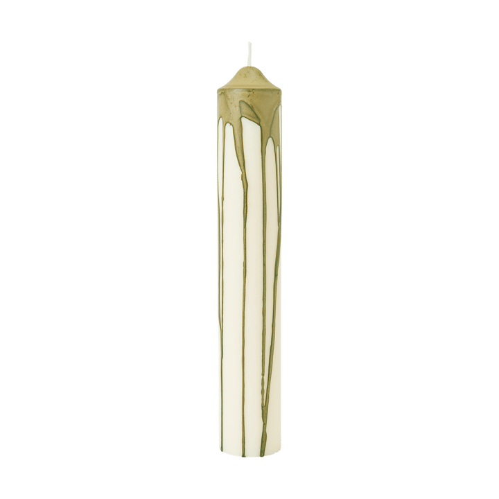 Dryp Blockkerze - Olive Green, 30 cm - Ferm Living