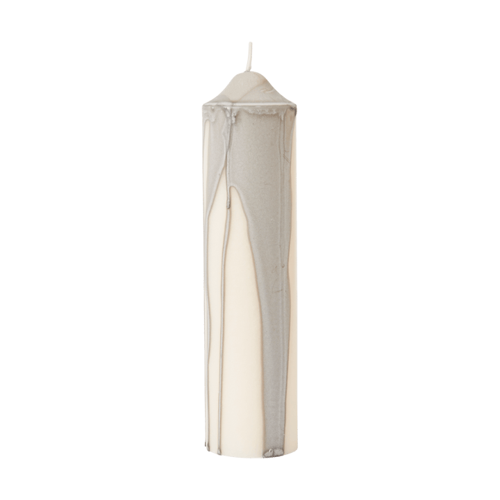 Dryp Blockkerze - Warm Grey, 20 cm - Ferm Living