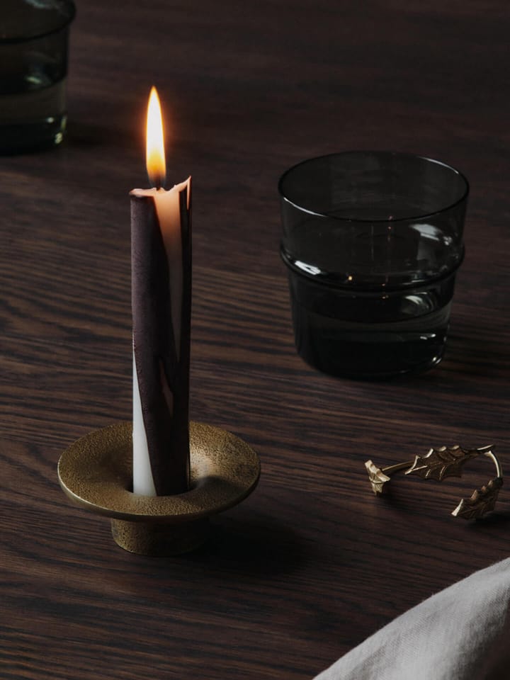 Dryp Kerze 2er-Pack, Dark Chocolate Ferm Living