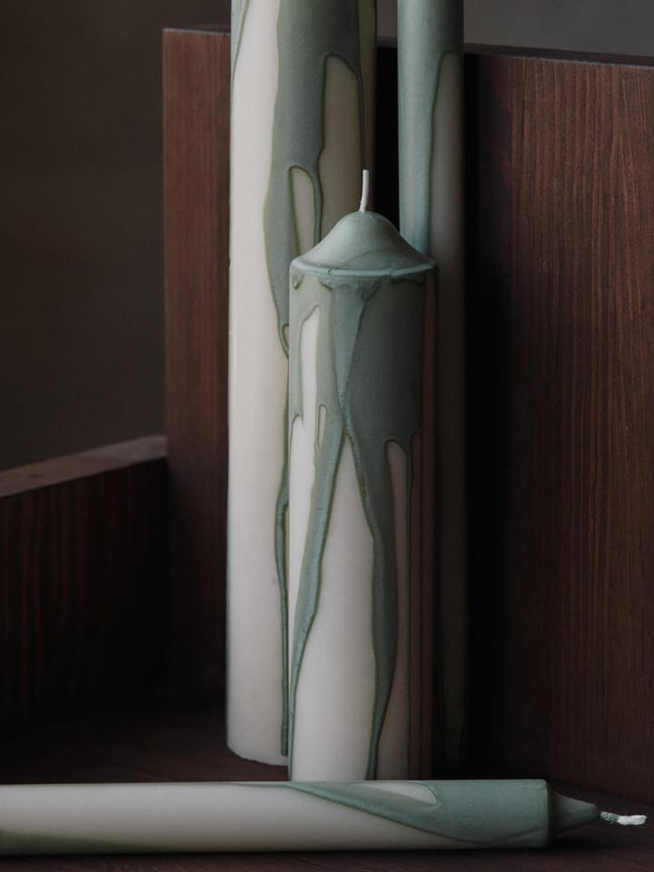Dryp Kerze 2er-Pack, Tea Green Ferm Living