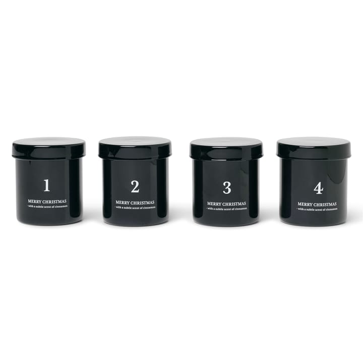 Duft Adventskerze 4er Pack - Schwarz - Ferm LIVING