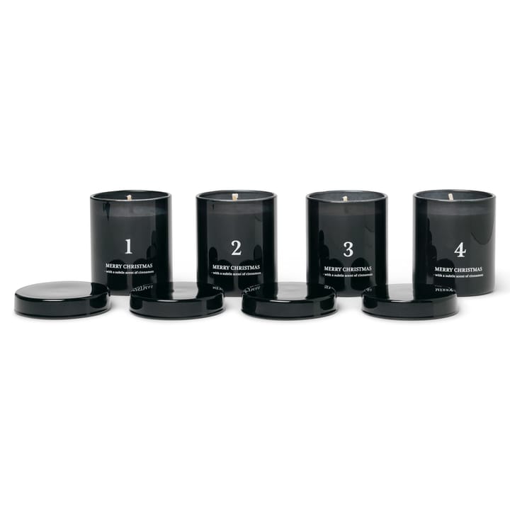 Duft Adventskerze 4er Pack - Schwarz - Ferm LIVING