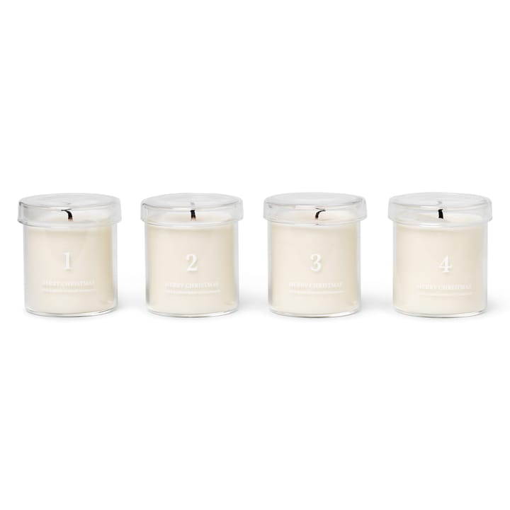 Duft Adventskerze 4er Pack, Weiß Ferm Living