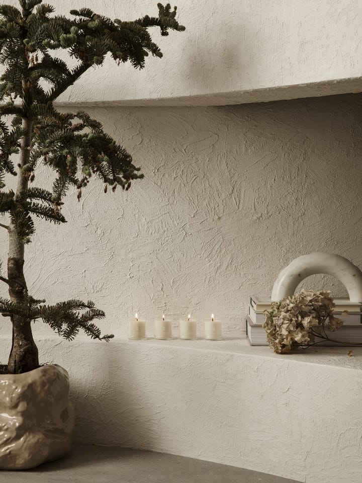 Duft Adventskerze 4er Pack, Weiß Ferm Living