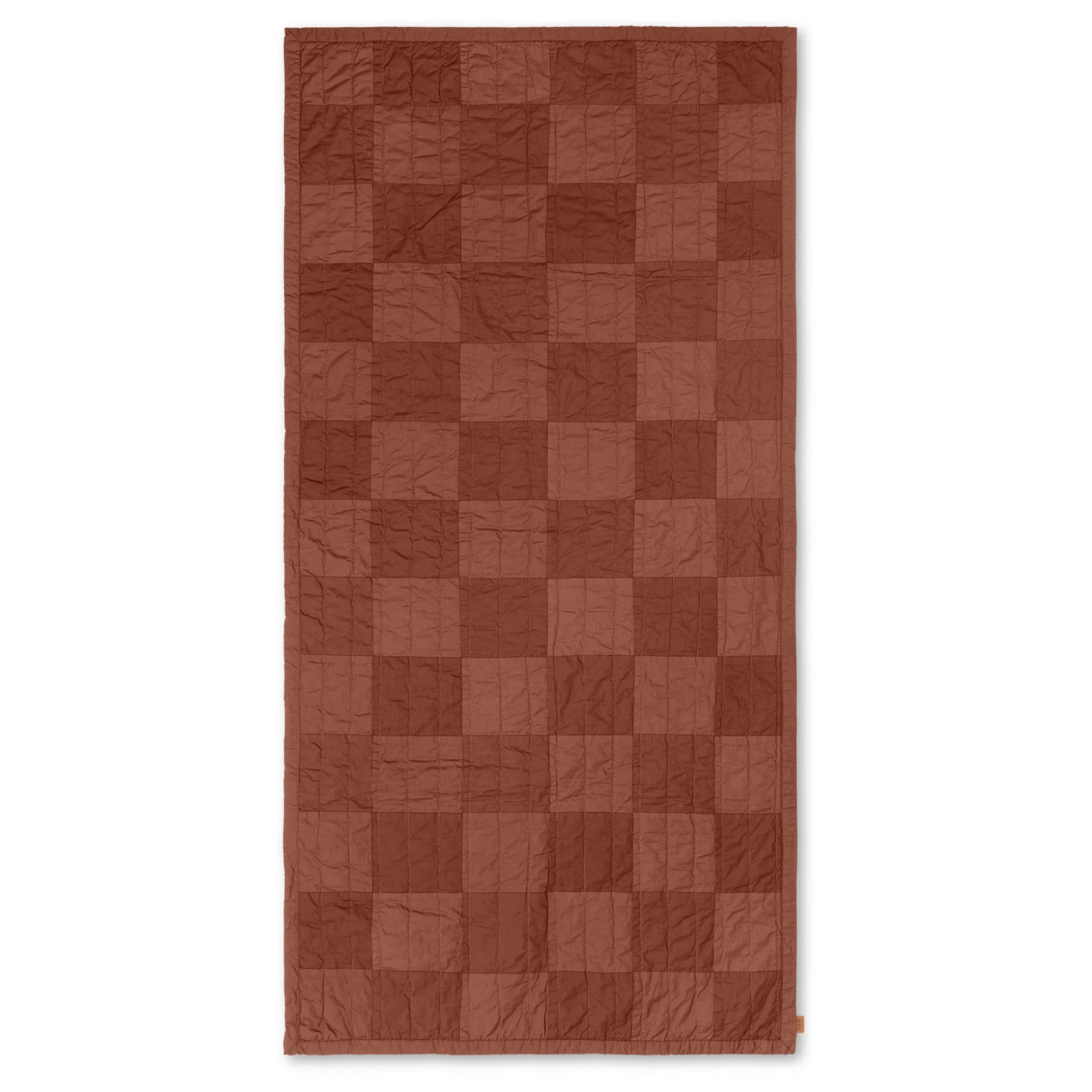 Duo Steppdecke 90 x 187cm, Red Brown Tonal Ferm Living