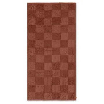 Duo Steppdecke 90 x 187cm - Red Brown Tonal - Ferm Living