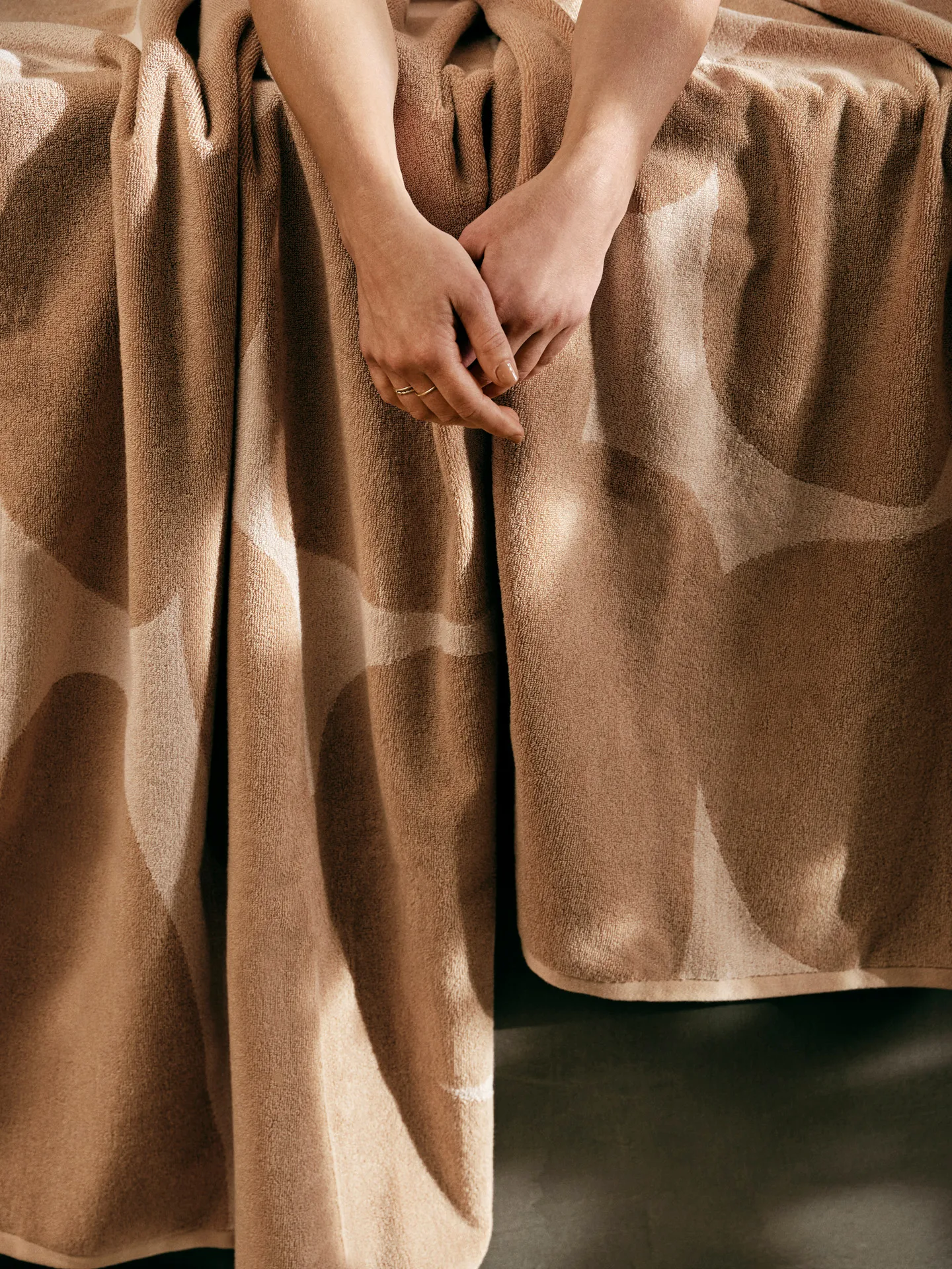 Ebb Handtuch 50x100 cm, Sand, off-white Ferm Living