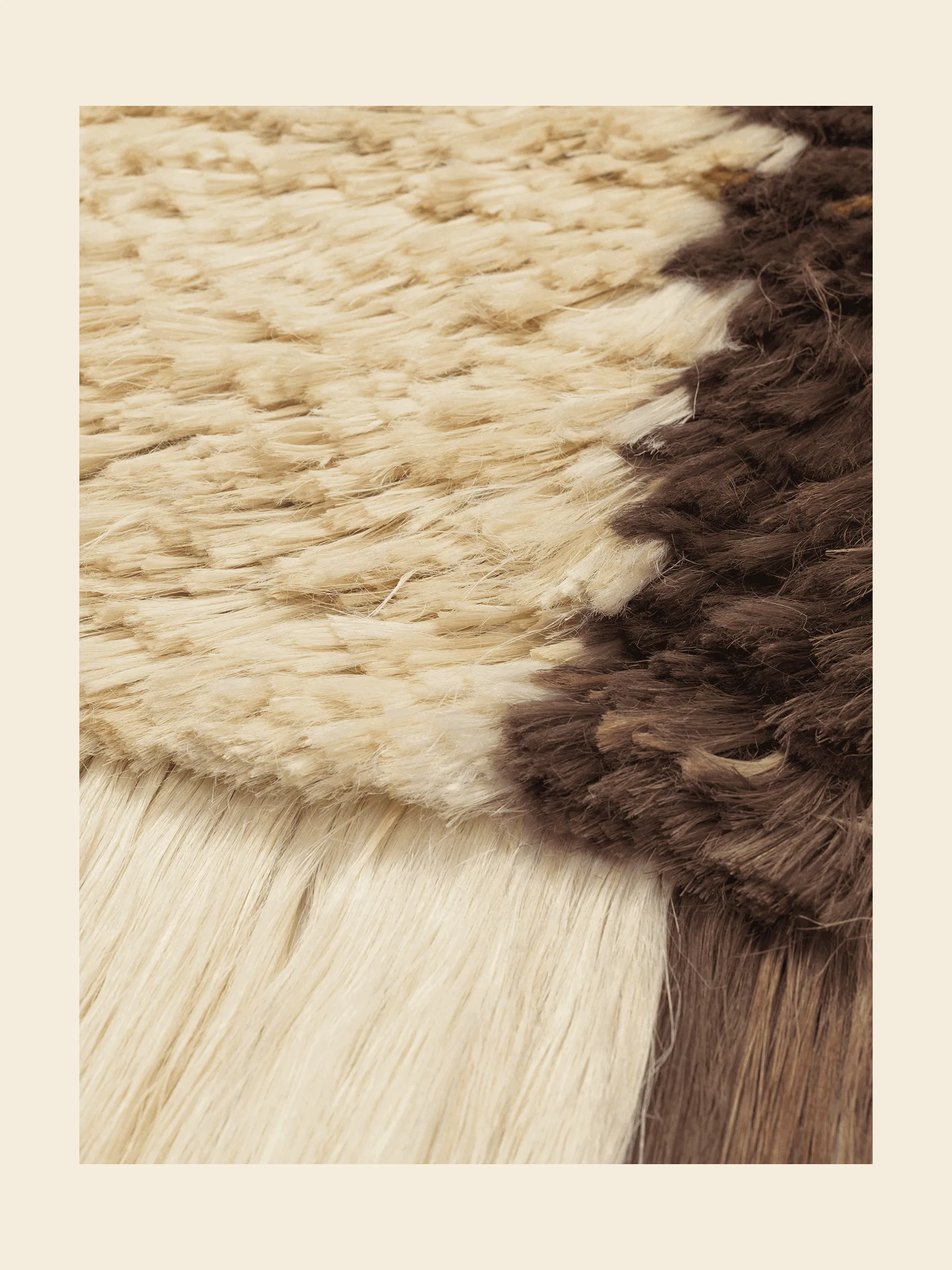 Edge Wall Rug Wandteppich 50x110 cm, Off-white-Coffee Ferm Living