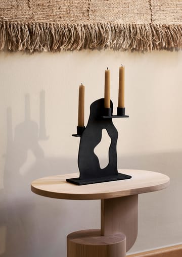 Erode Kerzenhalter 21 x 27 x 4cm - Blackened Aluminium - Ferm Living