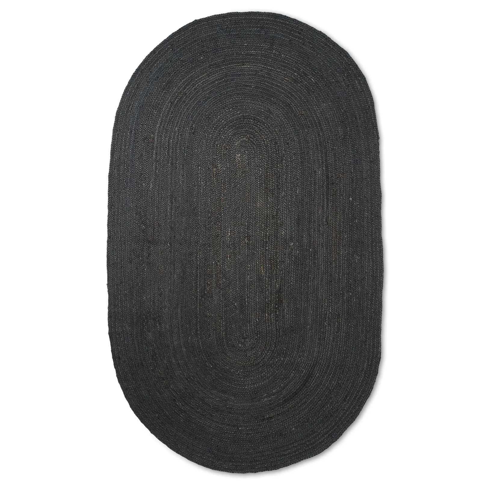 Eternal Juteteppich oval large, Black Ferm Living