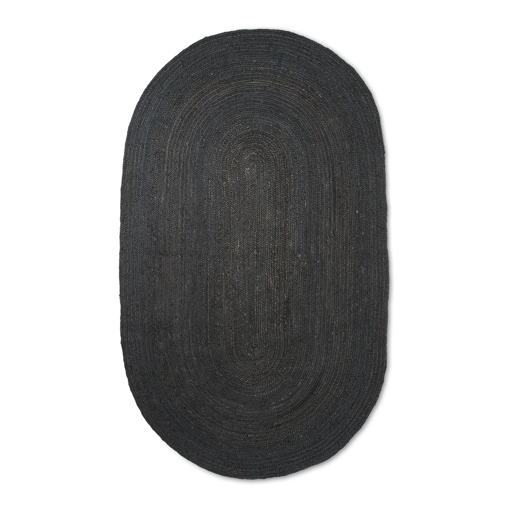 Eternal Juteteppich oval small, Black Ferm Living