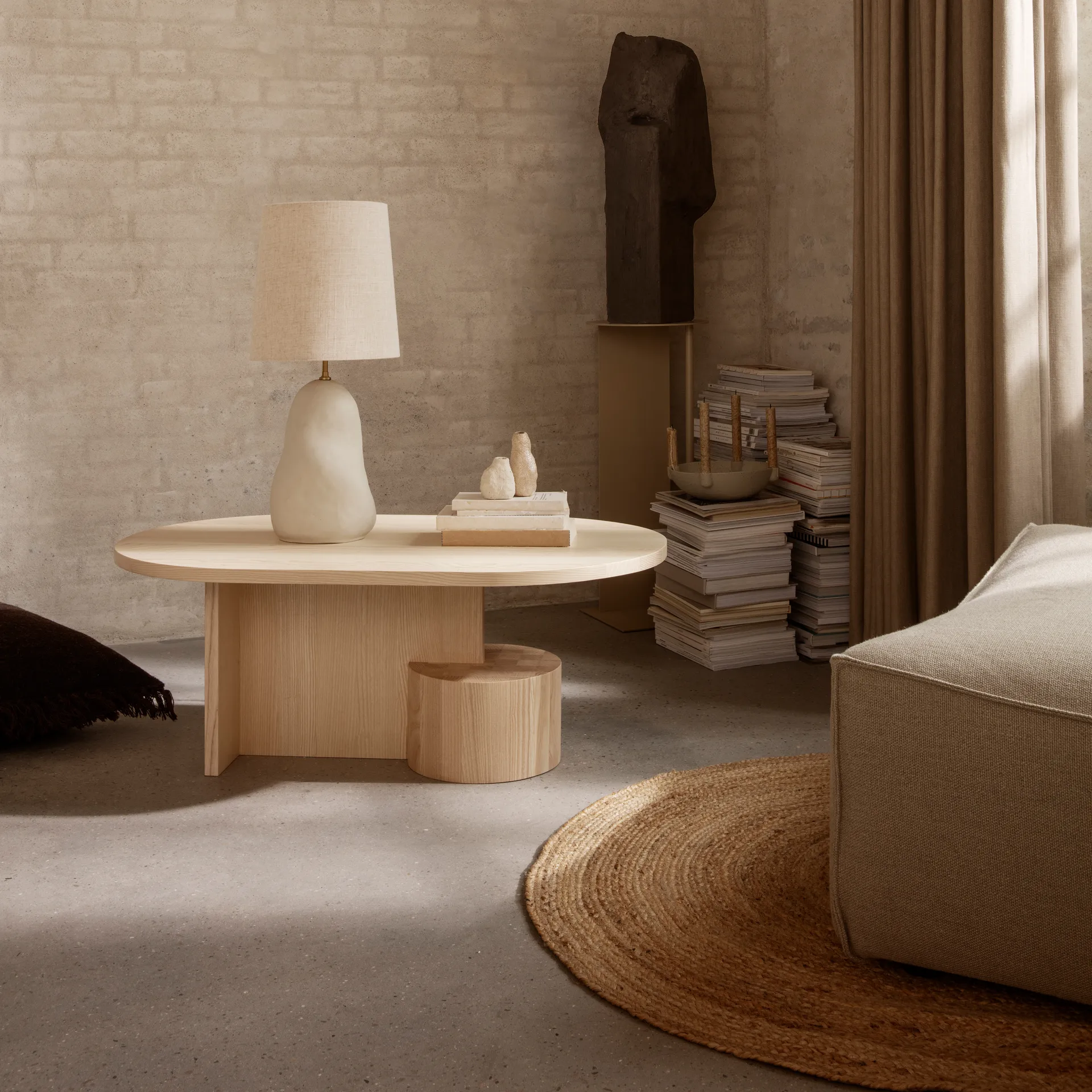 Eternal Juteteppich oval small, Natural Ferm Living