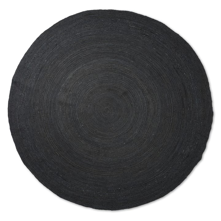 Eternal Juteteppich rund large - Black - Ferm LIVING