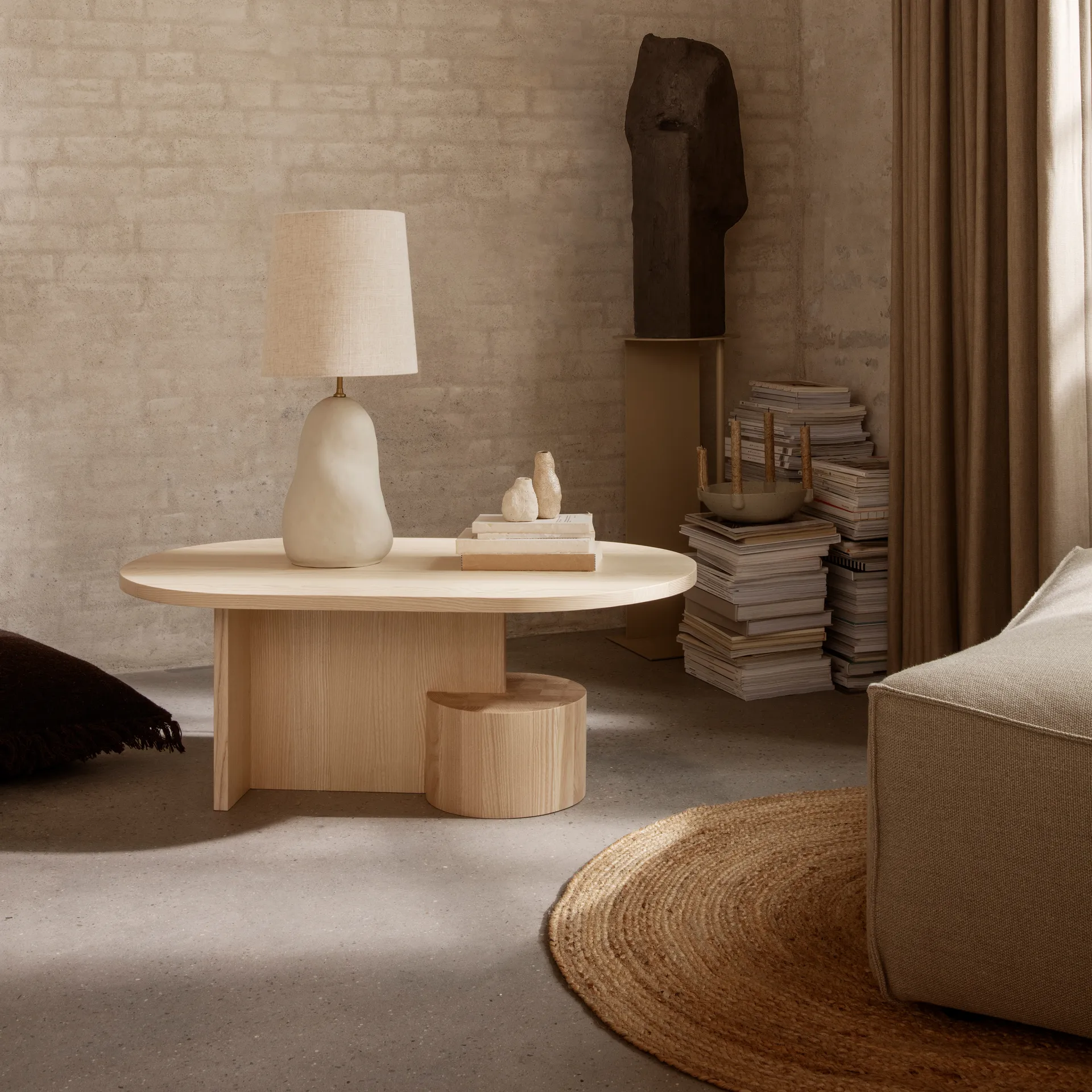 Eternal Juteteppich rund large, Natural Ferm Living