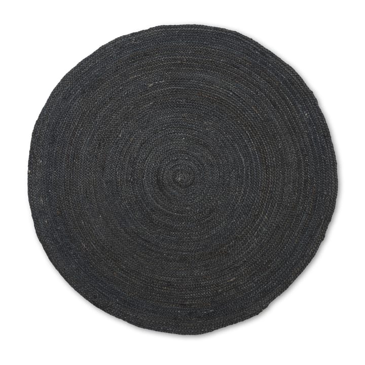Eternal Juteteppich rund small - Black - Ferm LIVING