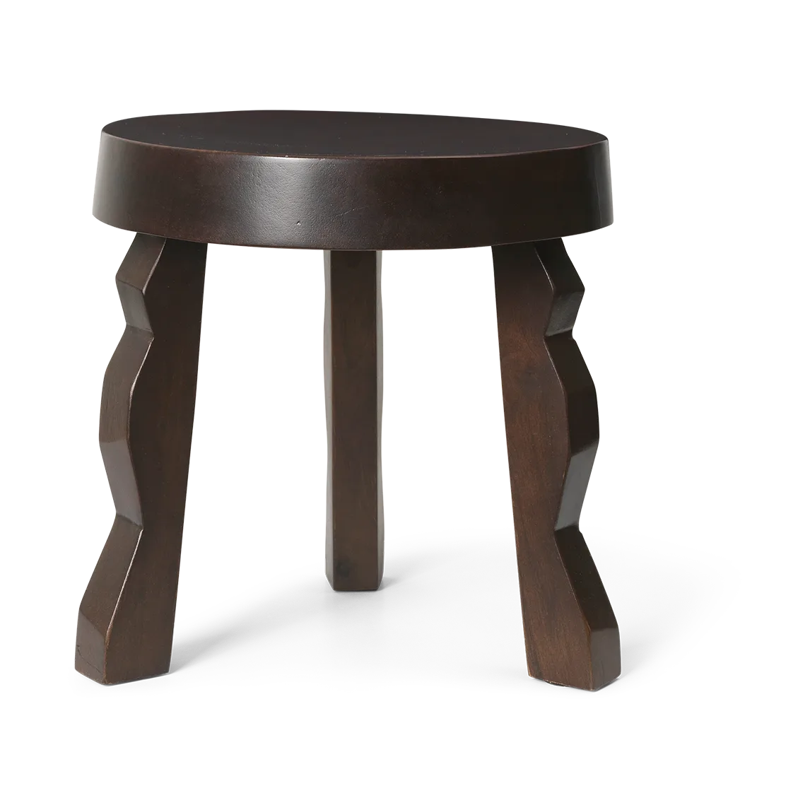 Faye runder Hocker, Dark Stained Mango, Ø31x30 cm Ferm Living