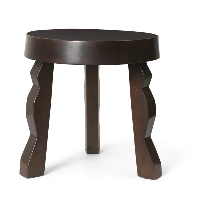 Faye runder Hocker - Dark Stained Mango, Ø31x30 cm - Ferm Living