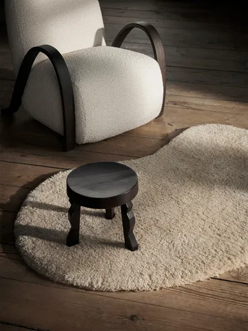 Faye runder Hocker - Dark Stained Mango, Ø31x30 cm - Ferm Living