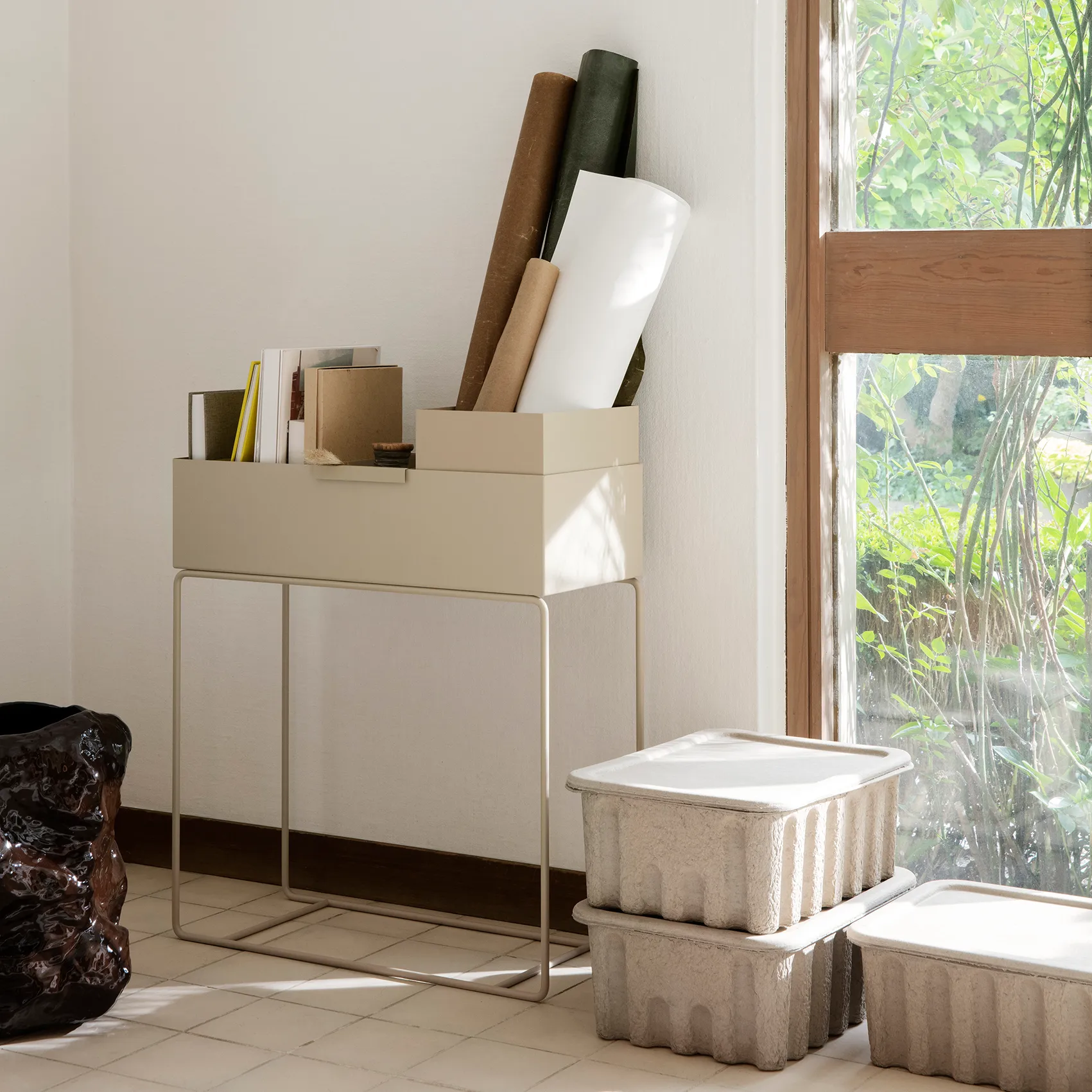 Ferm Living Plant Box pot, Cashmere Ferm Living