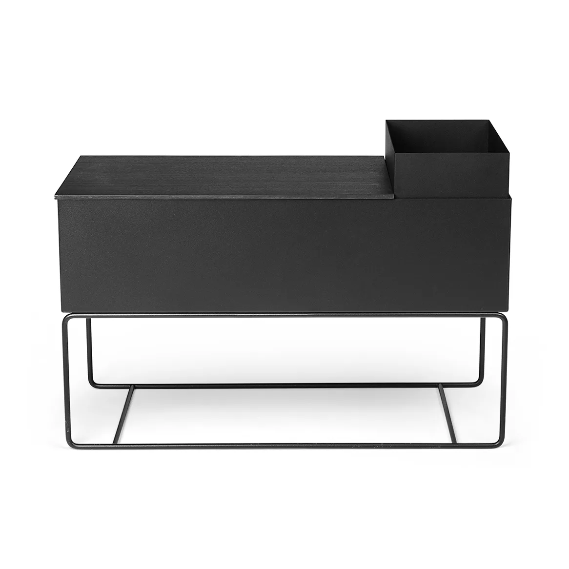 Ferm Living plant Box pot large, Black Ferm Living