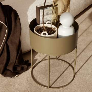 Ferm Living Plant Box Rund - Olive - Ferm Living