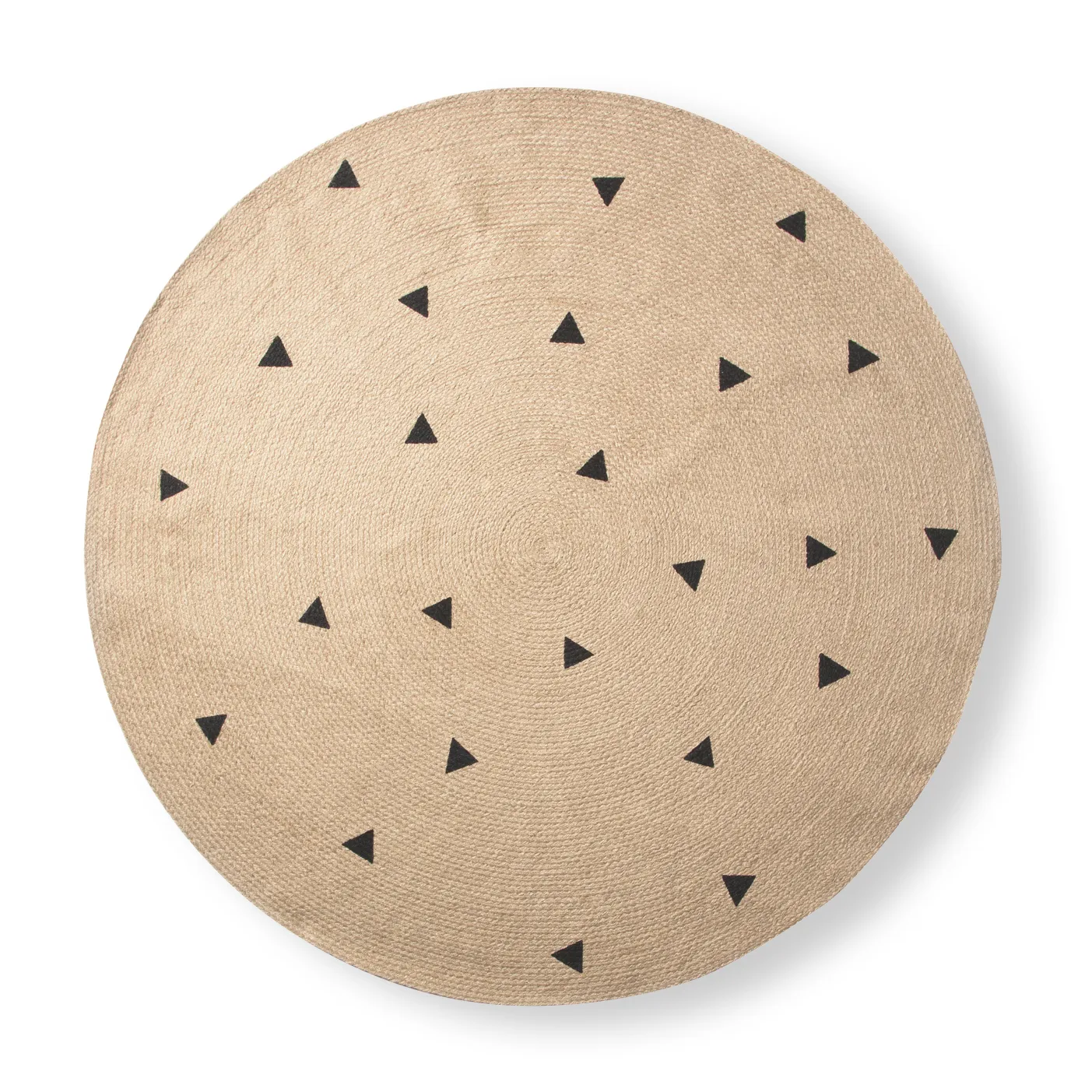Ferm Living Teppich rund Ø130cm, Triangle Ferm Living