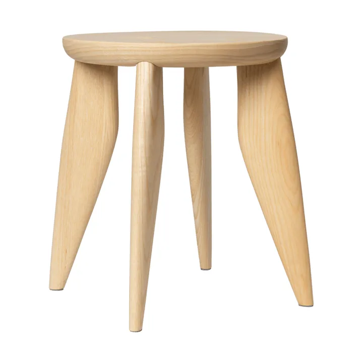 Feve kids runder Hocker - Unbehandelte Esche, Ø33x30 cm - Ferm Living