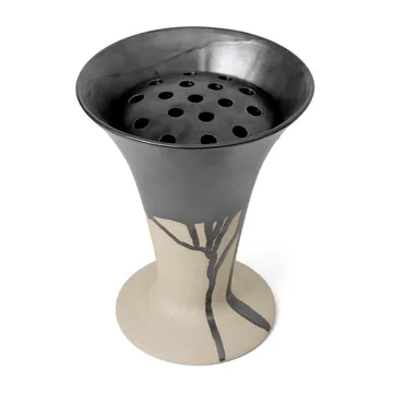 Flores Vase 23cm - Sand-black - Ferm Living